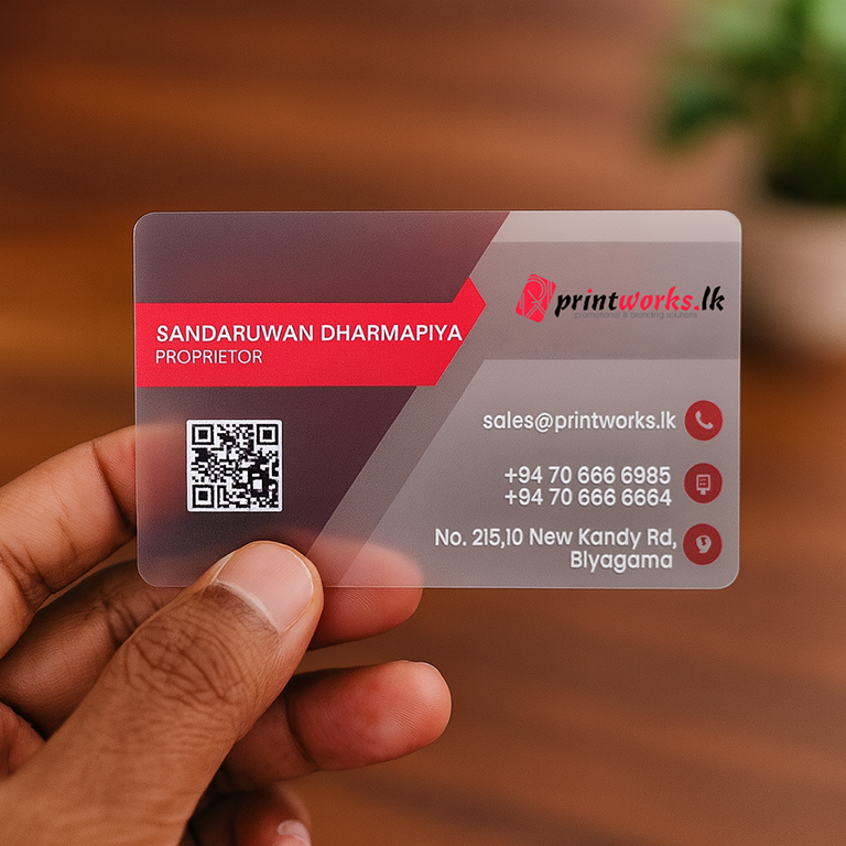 PVC Translucent Business Card PVC Translucent Business Card