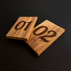 Laser wooden engraving