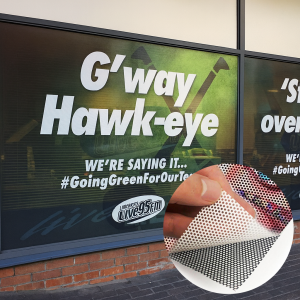 One way vision sticker printing