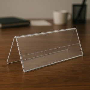 acrylic name plate holder