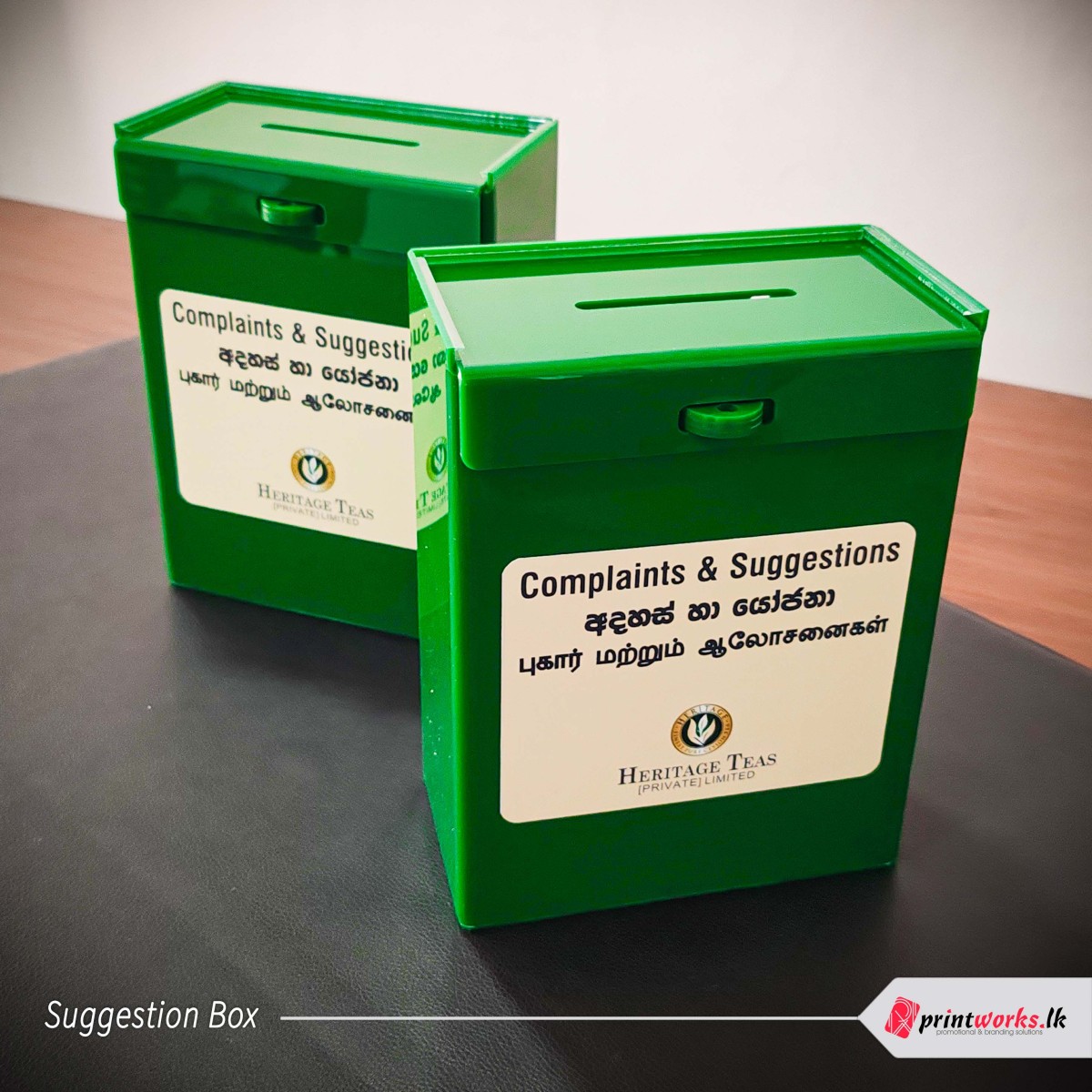 Acrylic suggestions box