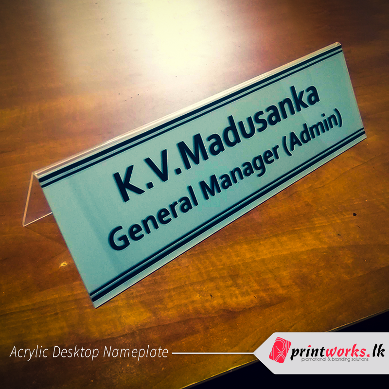 Acrylic Name Plate Holder - "A" Shape / Removable Type - Image 6