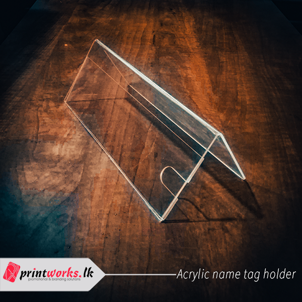 acrylic name plate holder